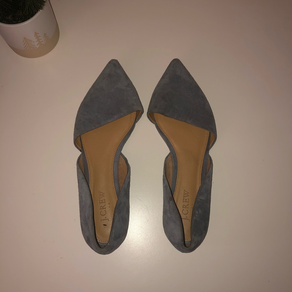 COPY - J.Crew blue suede flats